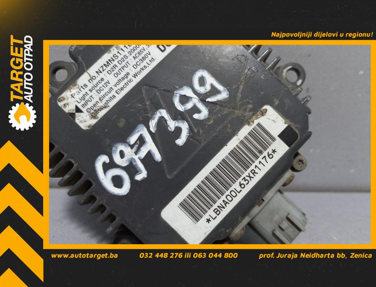 DIJELOVI BALAST FARA NISSAN INTERSTAR > 03-06 LBNA00L