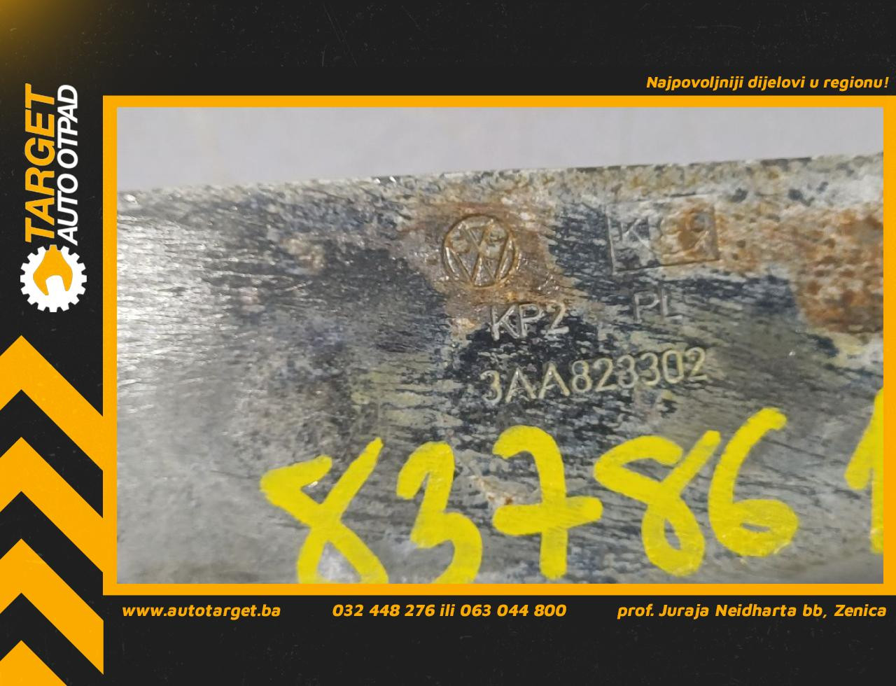 DIJELOVI SKARE OD HAUBE VW PASSAT B7 > 10-14 3AA823302