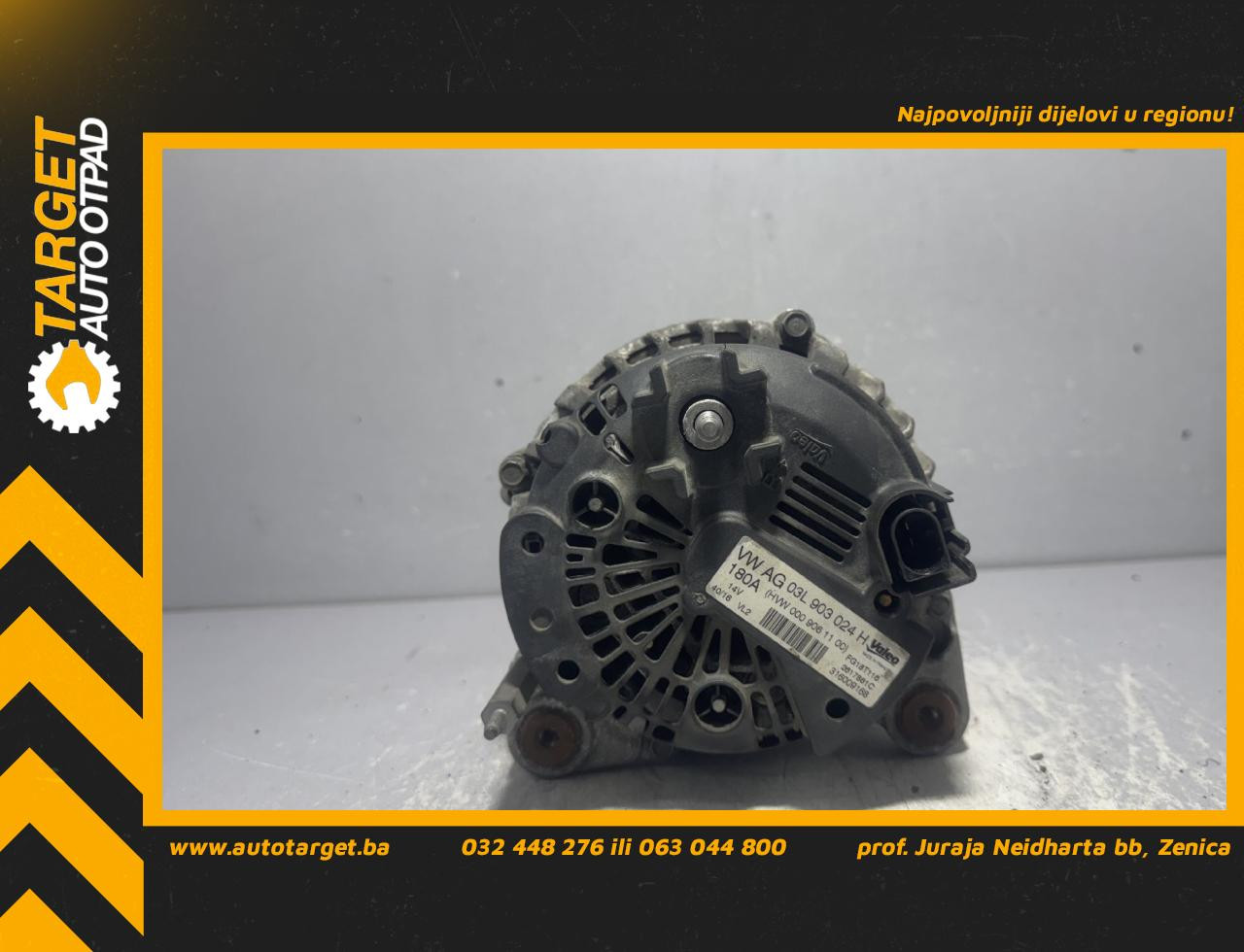 DIJELOVI ALTERNATOR VW CRAFTER > 11-16 2.0 03L903024H
