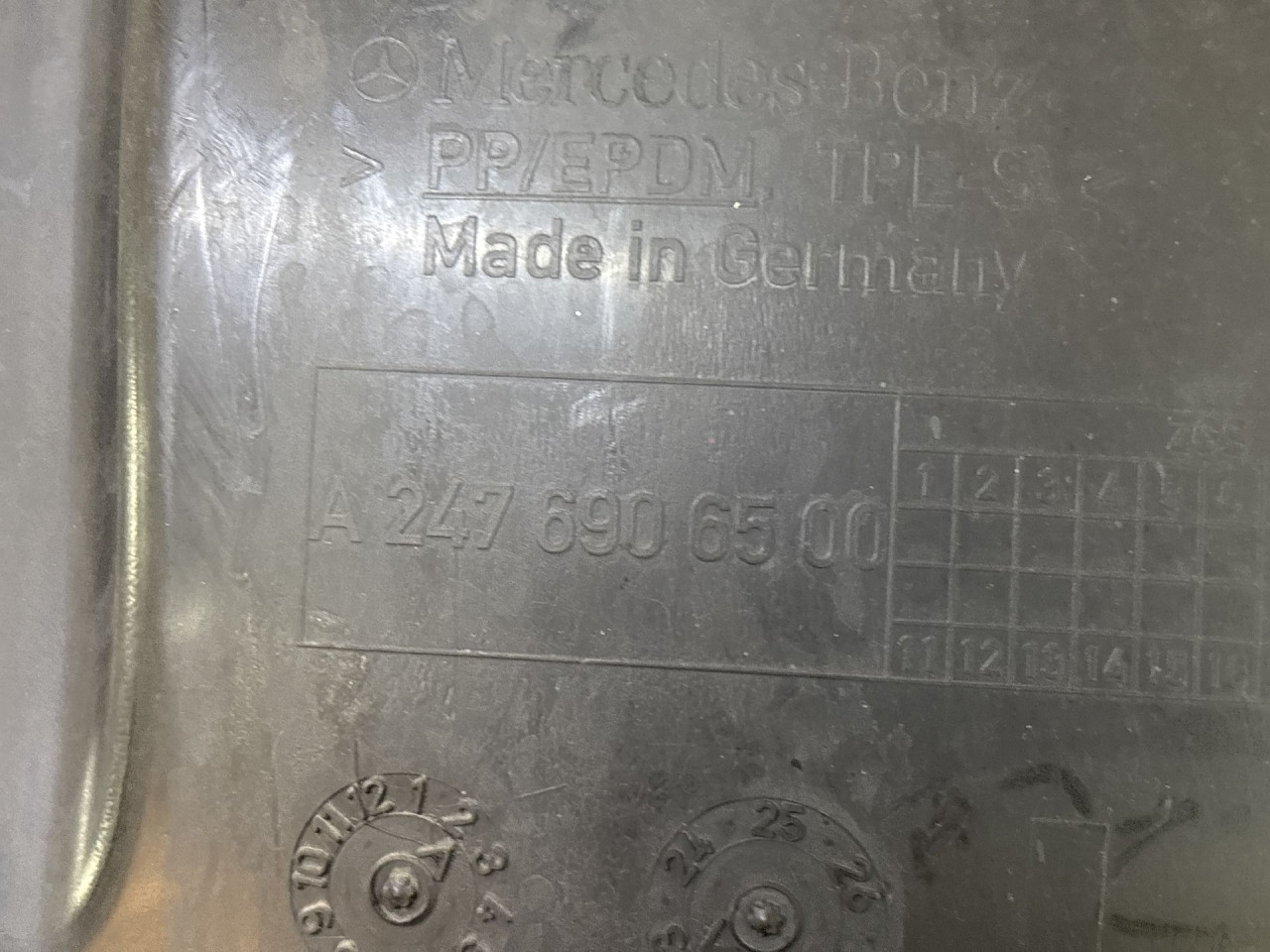 UNUTRASNJI BLATOBRAN MERCEDES A KLASA (W177) > 18- A247