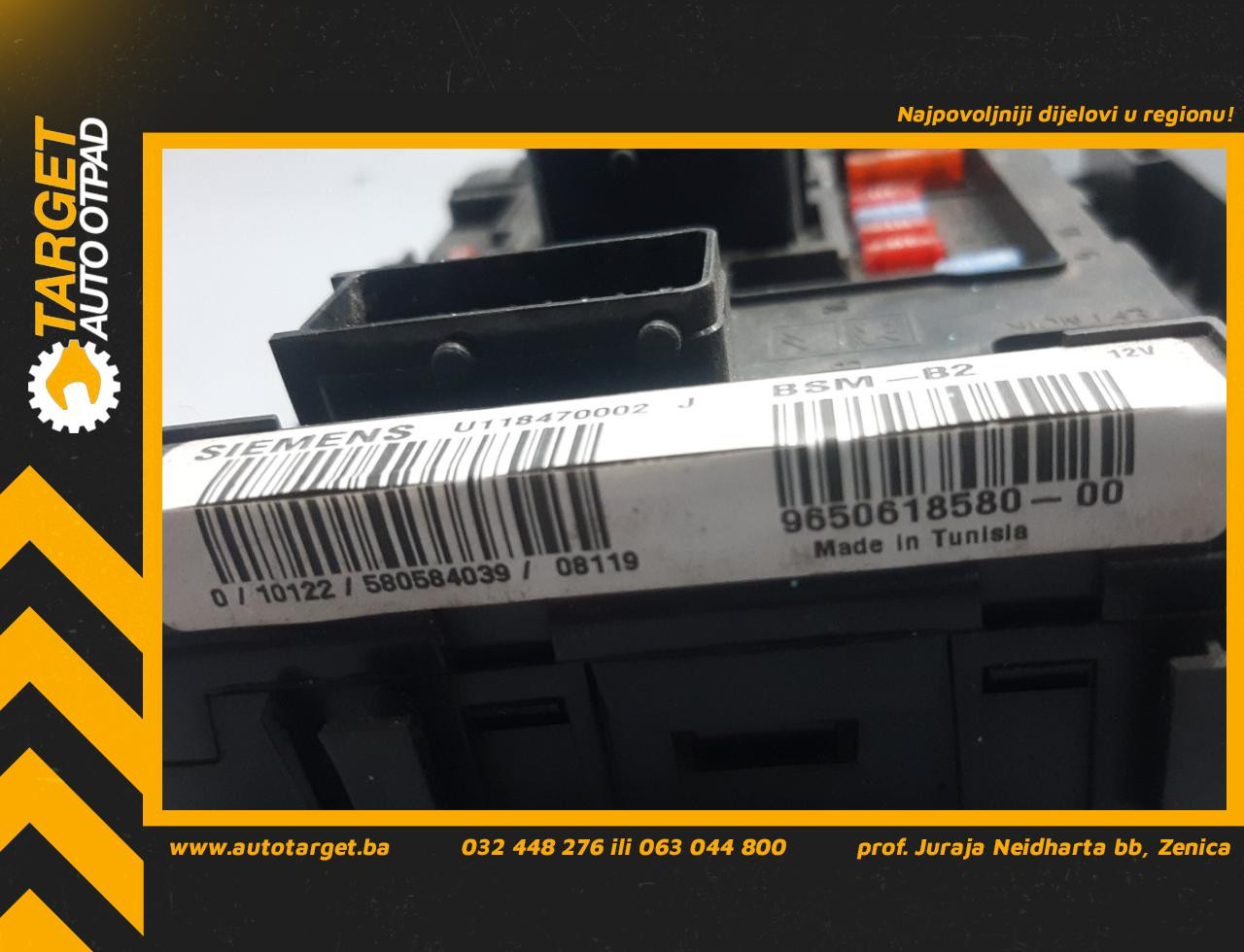 DIJELOVI ELEKTRONIKA MODUL PEUGEOT 206 > 98-09 9650618580