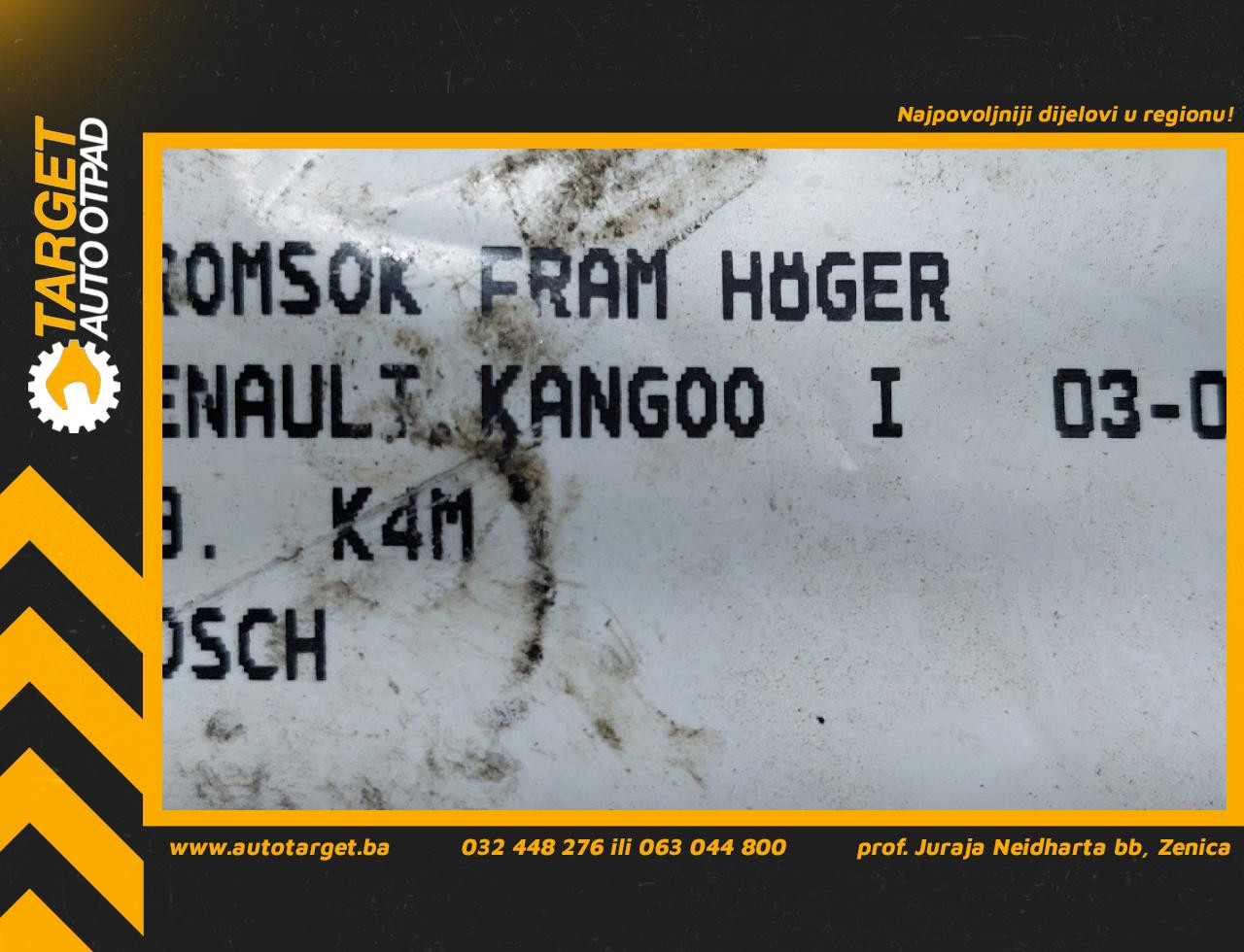 DIJELOVI KOCIONA KLJESTA RENAULT KANGOO > 03-07