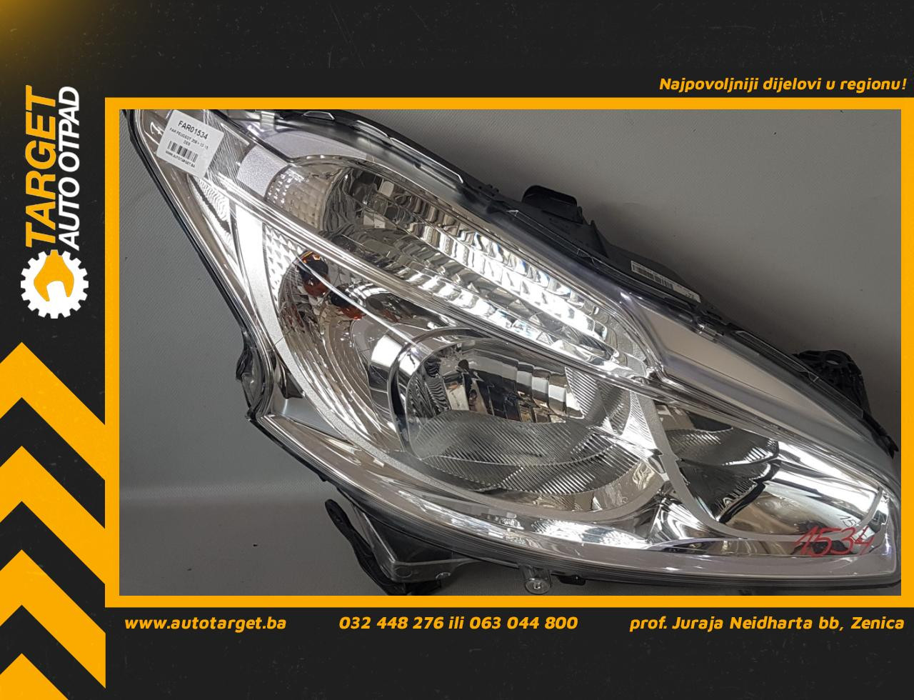 DIJELOVI FAR PEUGEOT 208 > 12-15 9802221280