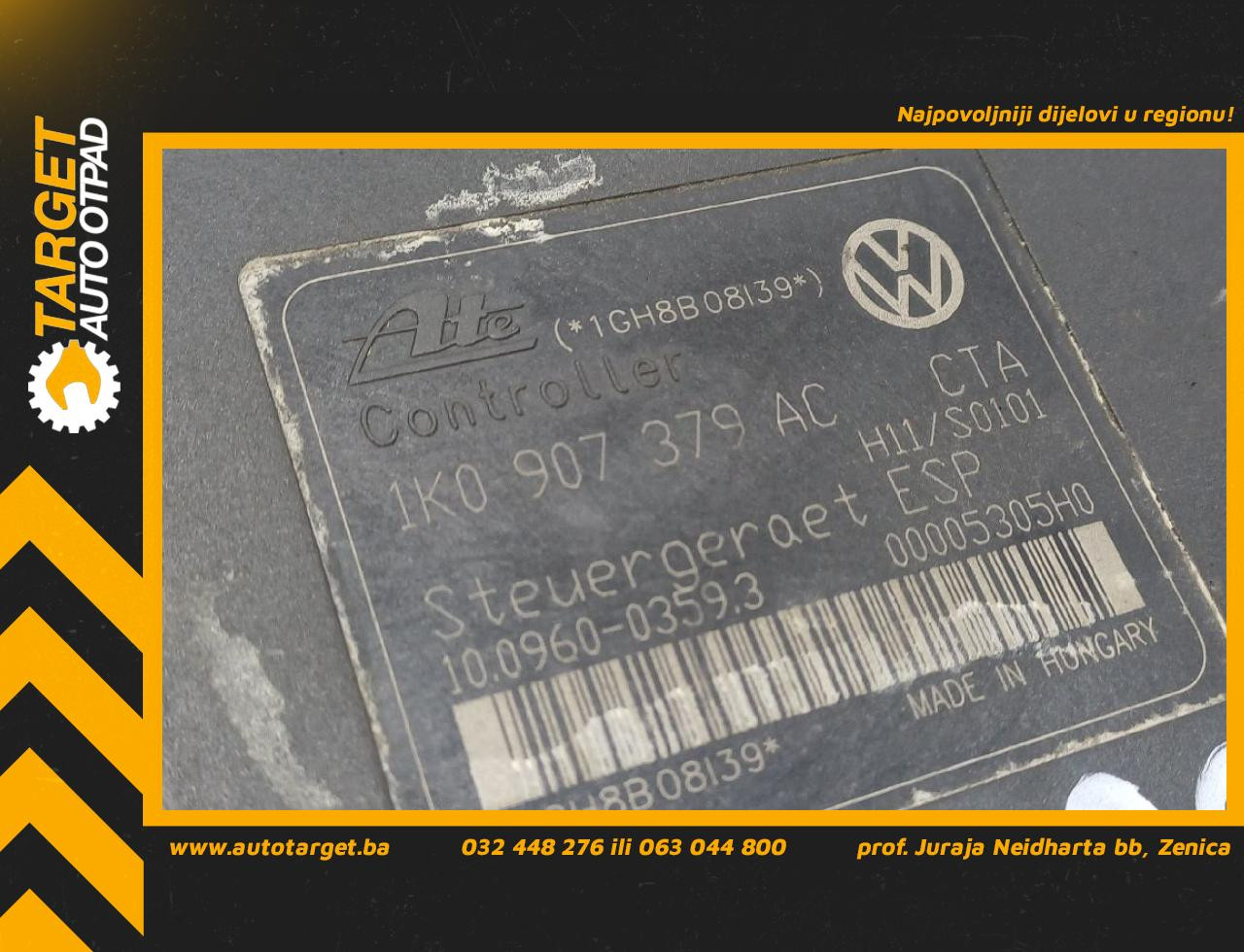 ABS ELEKTRONIKA AUDI A3 > 03-08 1K0907379AC 1K0614517AE