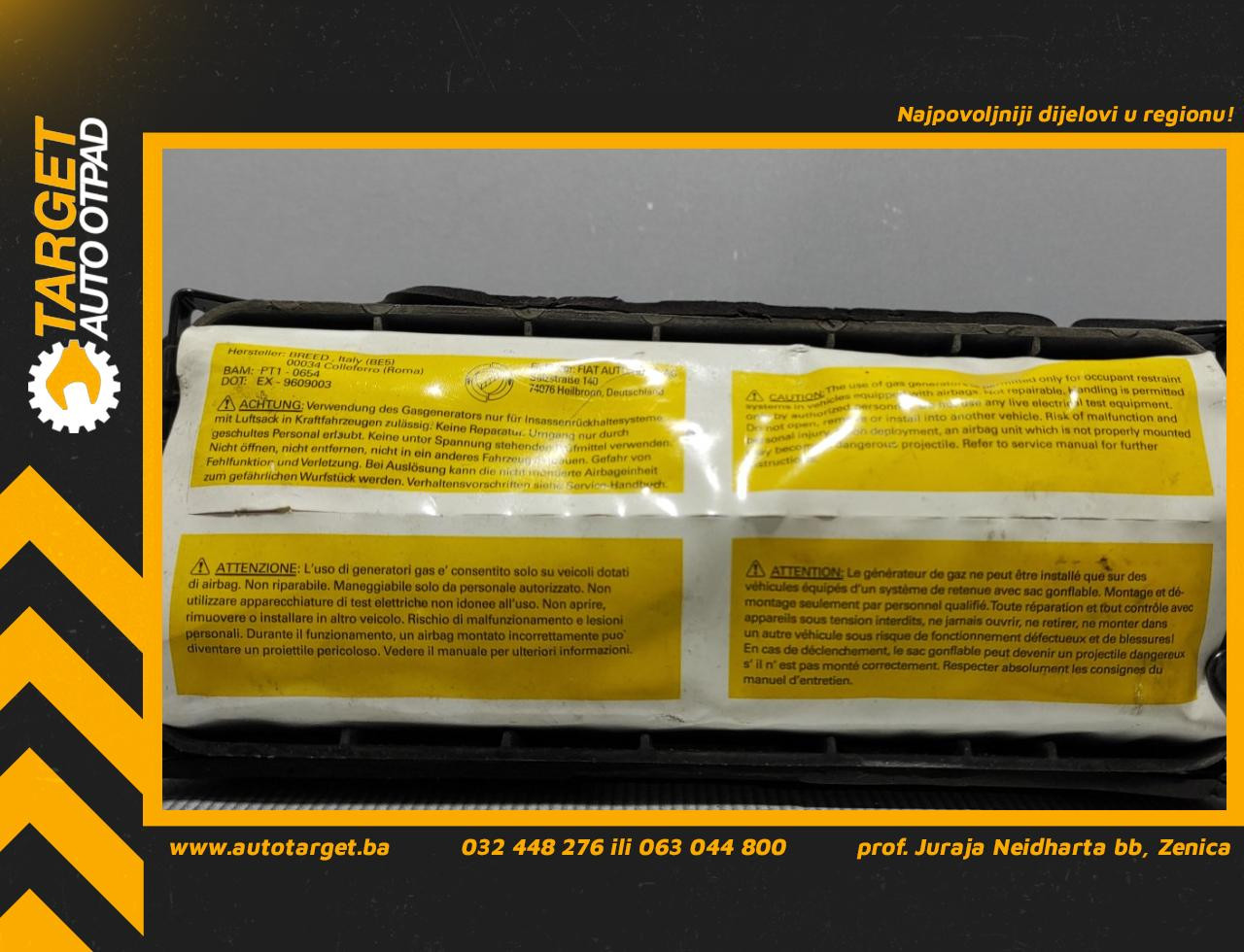 DIJELOVI AIRBAG SUVOZACA LANCIA YPSILON > 06-11 517379570