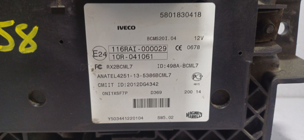 BCM ELEKTRONIKA IVECO DAILY > 14- 5801830418