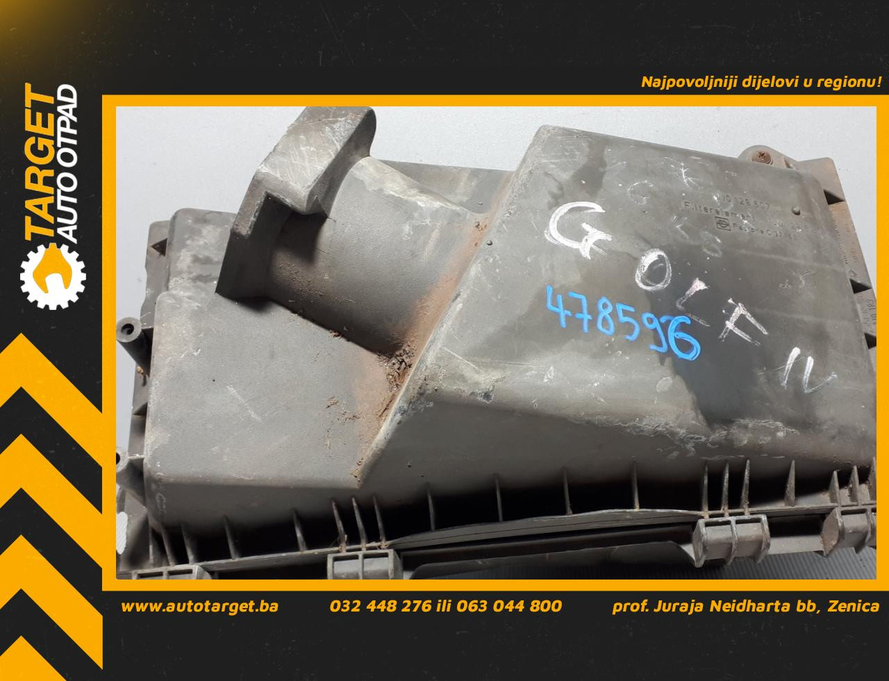 DIJELOVI KUCISTE FILTERA ZRAKA VW GOLF 4 > 97-03 1J0129607D