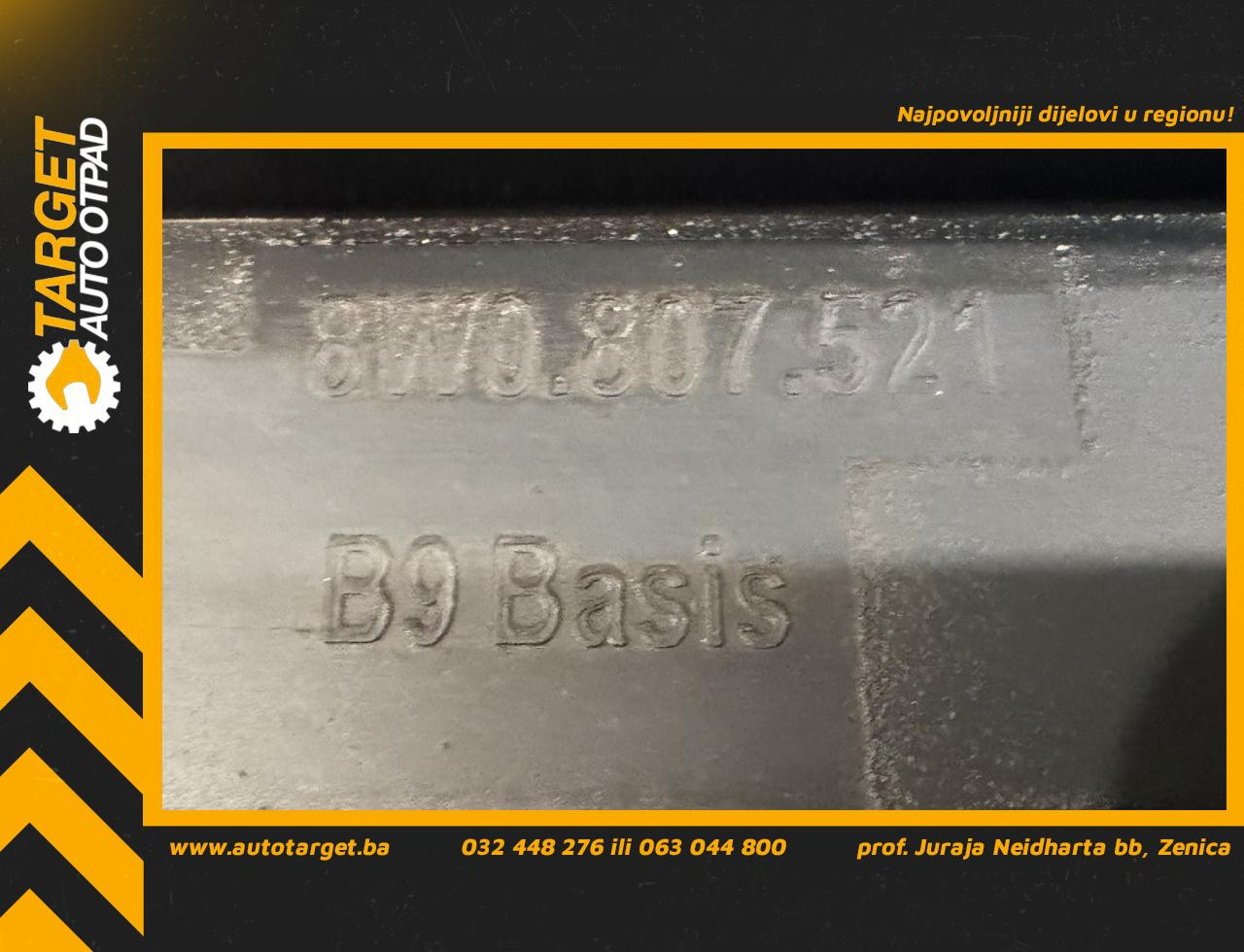 DIJELOVI SPOJLER AUDI A4 (B9) S-LINE > 15-18 8W0807521
