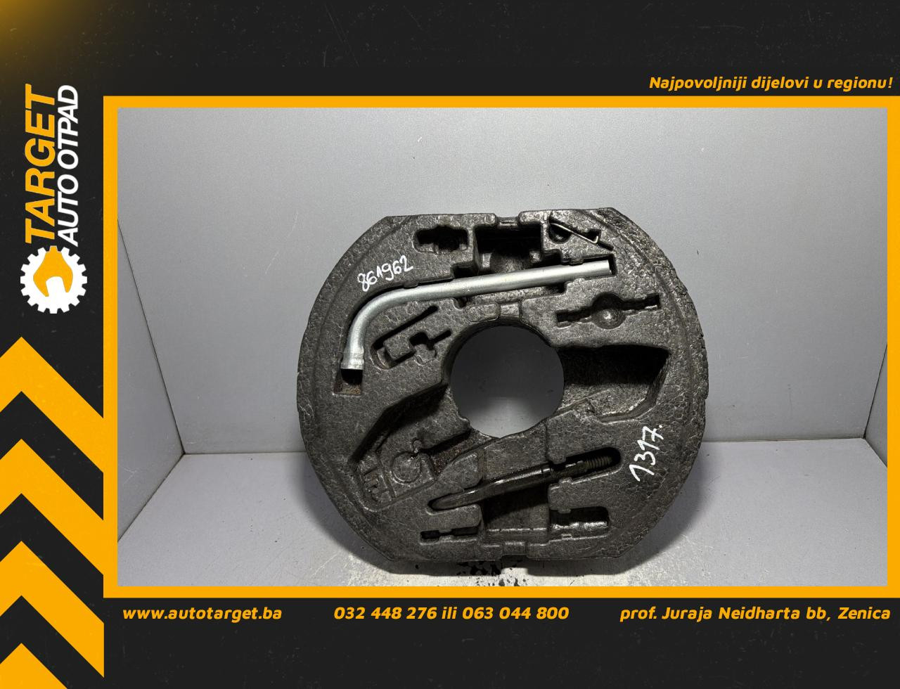 DIJELOVI SET REZERVNE GUME VW GOLF 6 > 08-12 1.6 1K0012115F