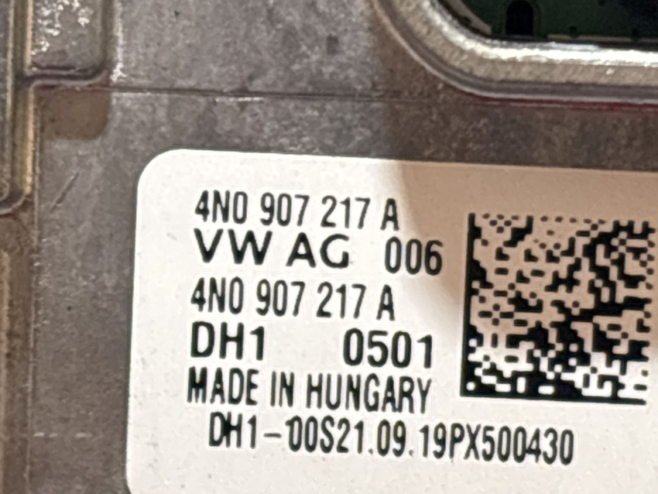 DIJELOVI KAMERA AUDI A6 4K > 18- 4N0907217A