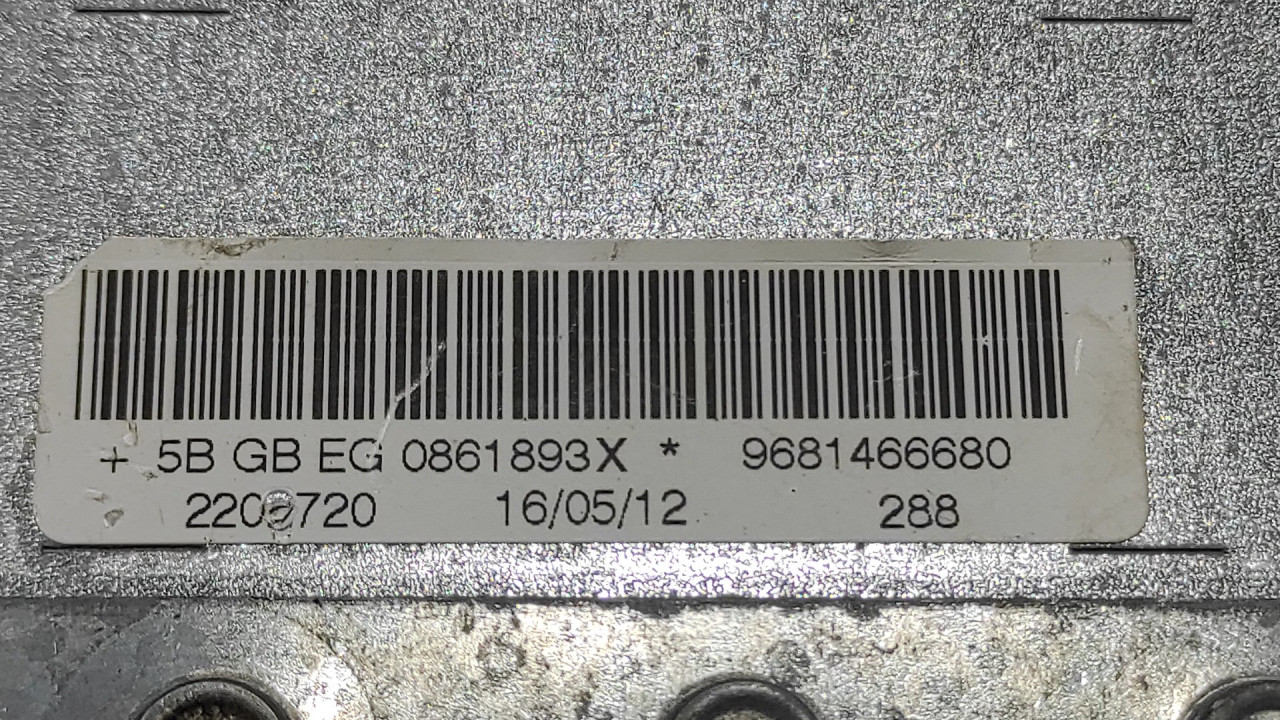 AIRBAG SUVOZACA PEUGEOT 308 > 07-11 9681466680