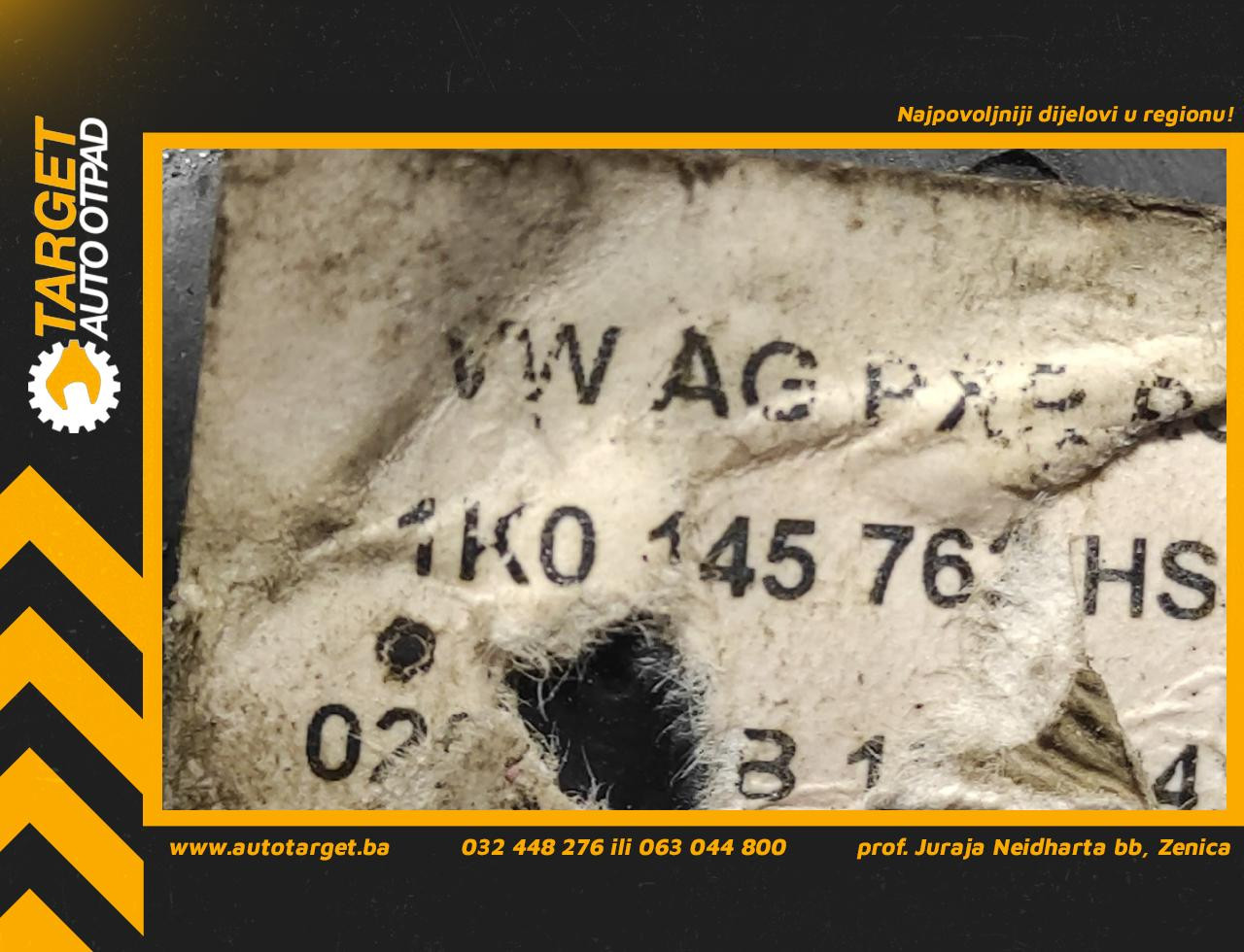 DIJELOVI CRIJEVO INTERKULERA VW CADDY > 10-15 1K0145762HS