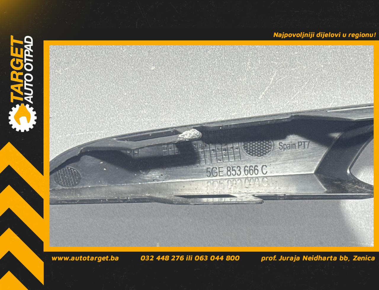 DIJELOVI RESETKA BRANIKA VW GOLF 7 > 12-16 5GE853666C