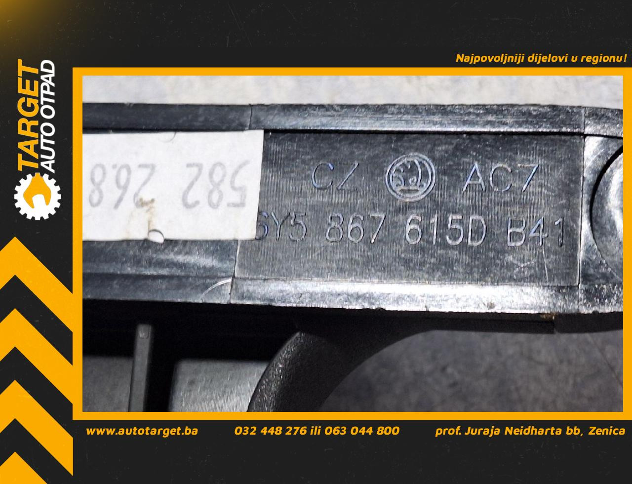 DIJELOVI PLASTIKA SKODA OCTAVIA > 13-16 2.0 6Y5867615D