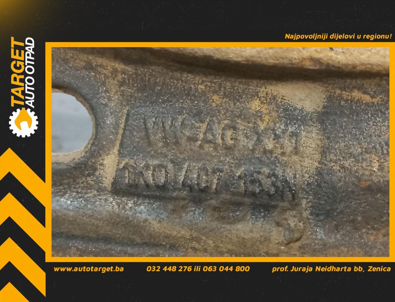 DIJELOVI LAFETA SKODA OCTAVIA > 04-08 1.6 1K0407153N