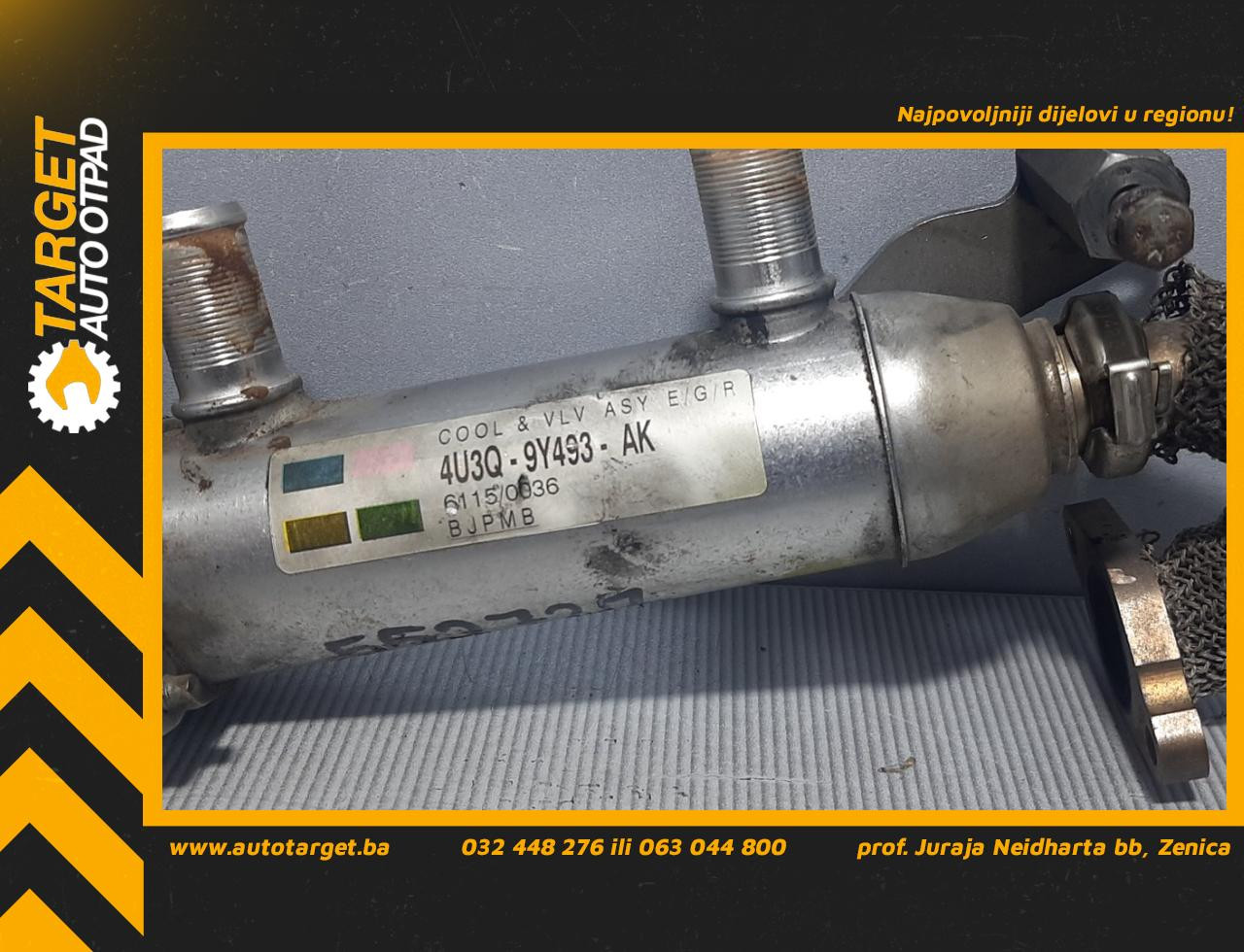 HLADNJAK EGR VENTILA PEUGEOT 407 > 04-07 4U3Q-9Y493-AK