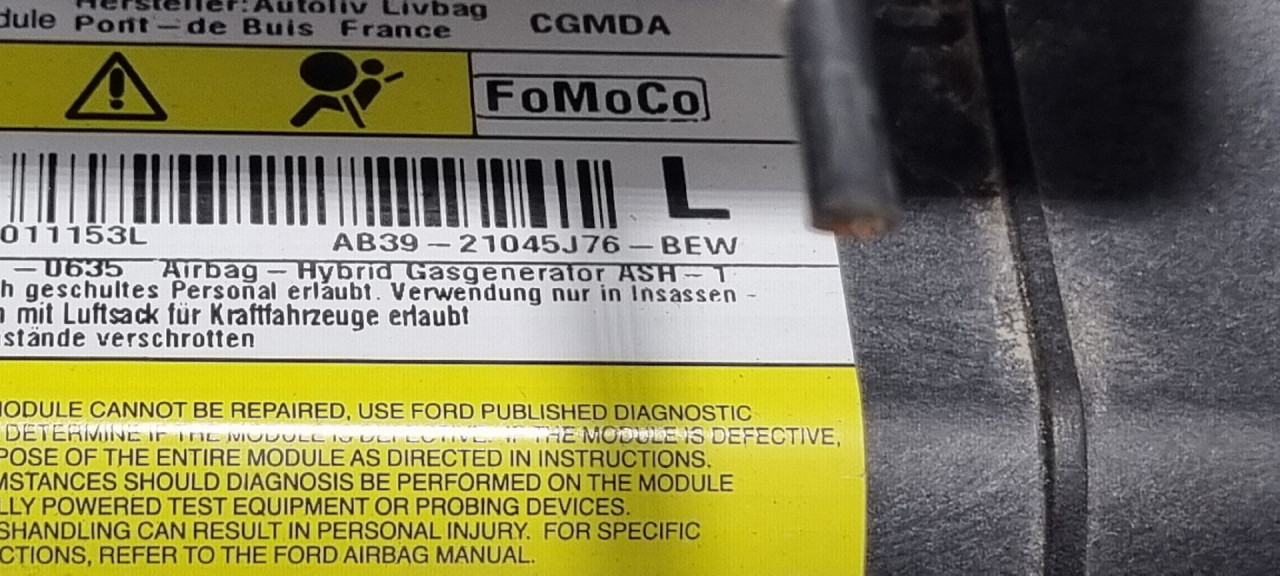 AIRBAG NOGU FORD RANGER > 16- AB3921045J76