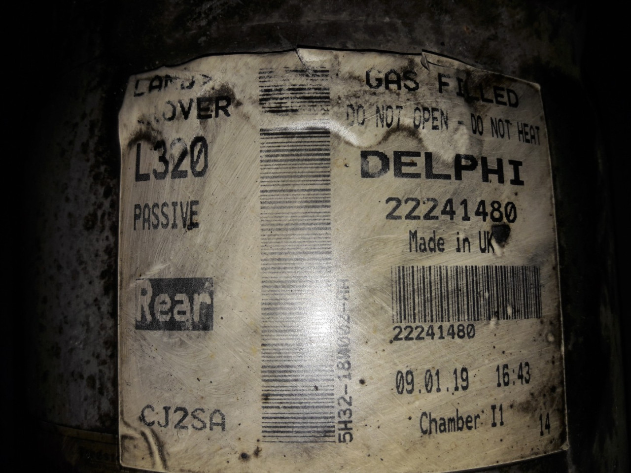 DIJELOVI AMORTIZER LAND ROVER  22241480