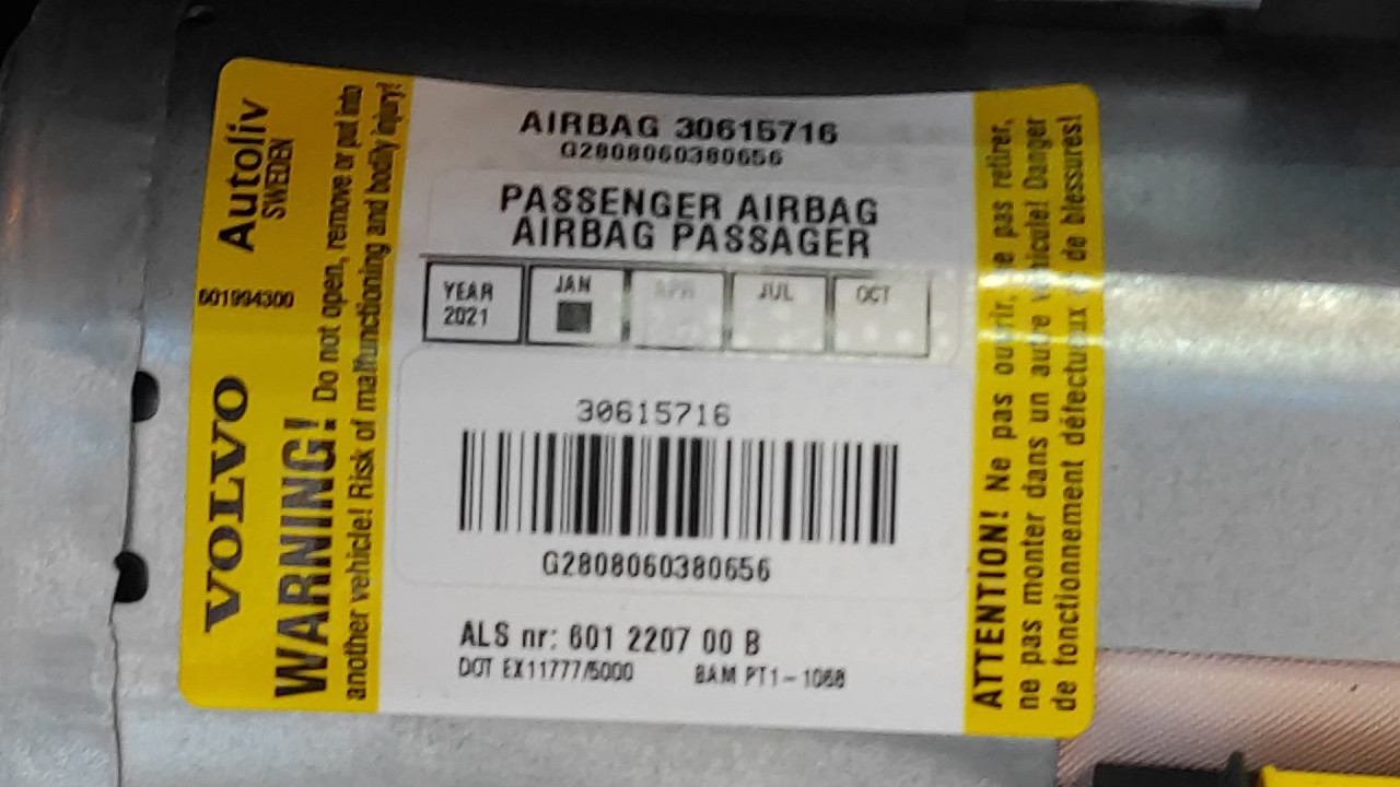 AIRBAG SUVOZACA VOLVO S40/V50 > 04-07 30615716