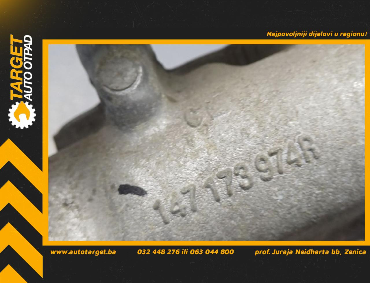 DIJELOVI CRIJEVO EGRA DACIA SANDERO > 16-20 1.5 147173974R
