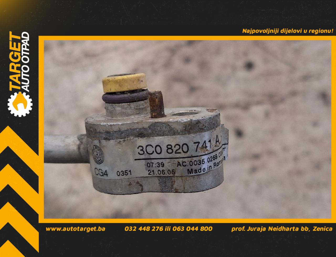 DIJELOVI CRIJEVO KLIME VW PASSAT B6 > 05-10 3C0820741A