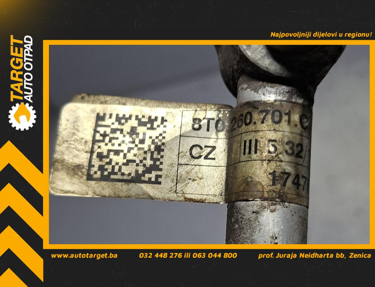 DIJELOVI CRIJEVO KLIME AUDI A4 (B8) > 12-15 2.0 8T0260701C