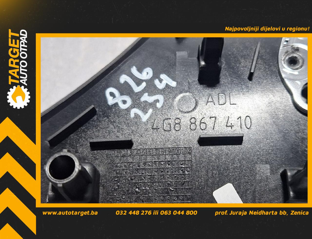 DIJELOVI PLASTIKA AUDI A7 > 14 - 18 3.0 4G8867410