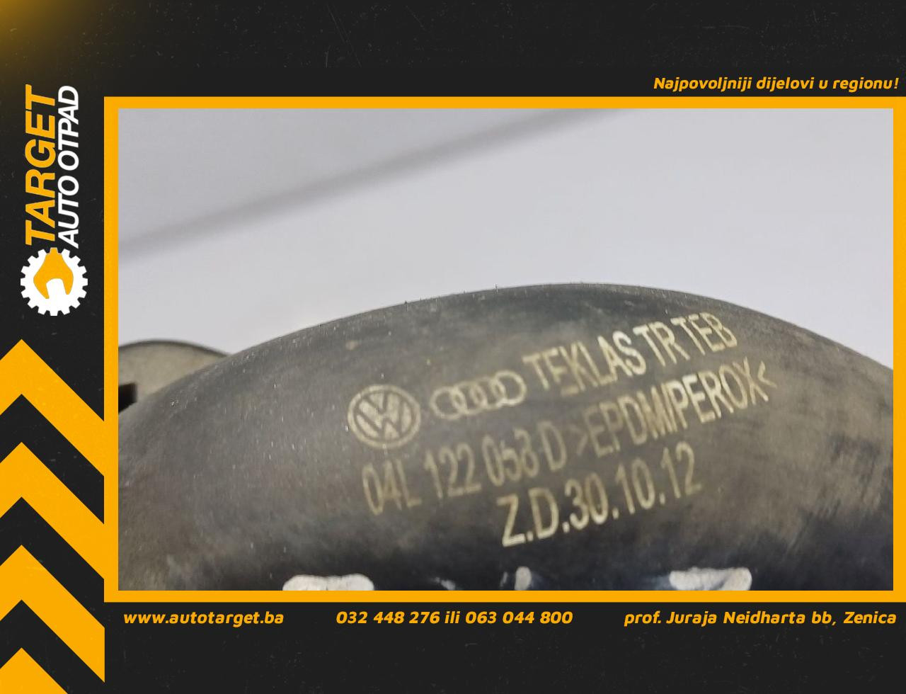 DIJELOVI CRIJEVO VW CADDY > 15-20 2.0 04L122058D