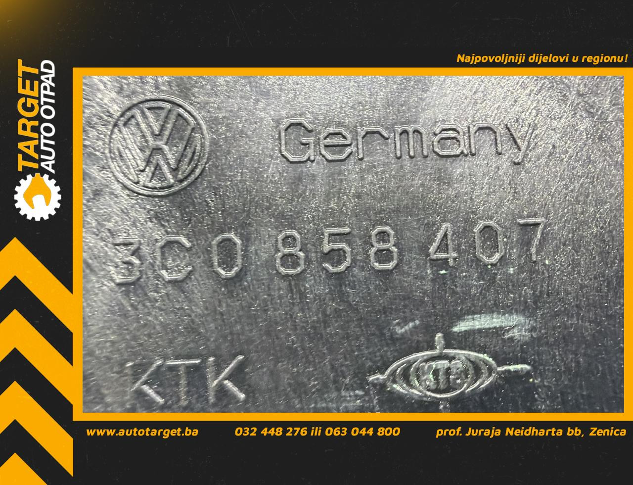DIJELOVI PLASTIKA VW PASSAT B6 > 05-10 2.0 3C0858407