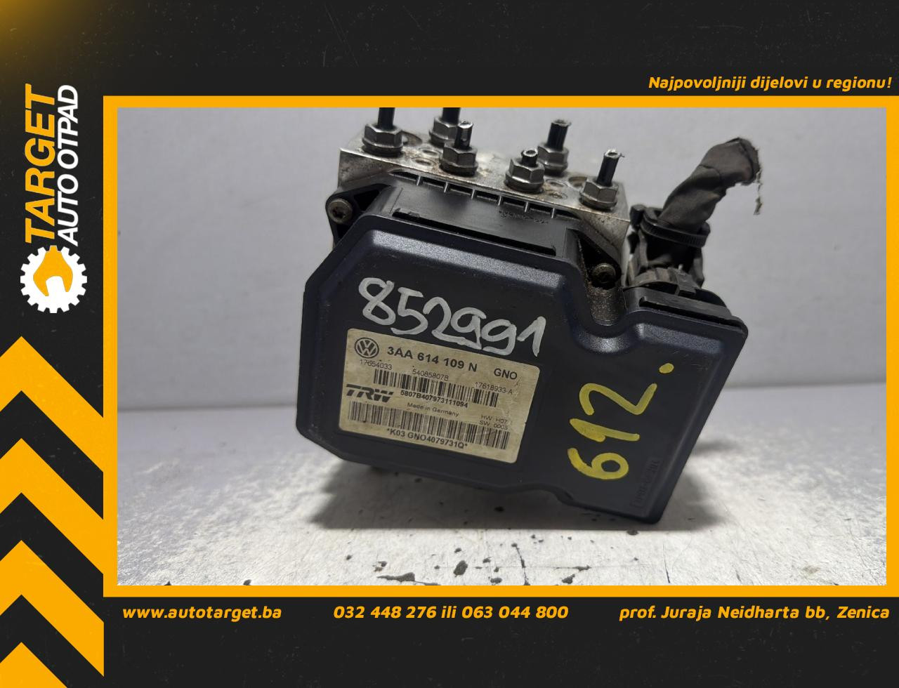 DIJELOVI ABS ELEKTRONIKA VW PASSAT B7 > 10-14 1.6 3AA614109N