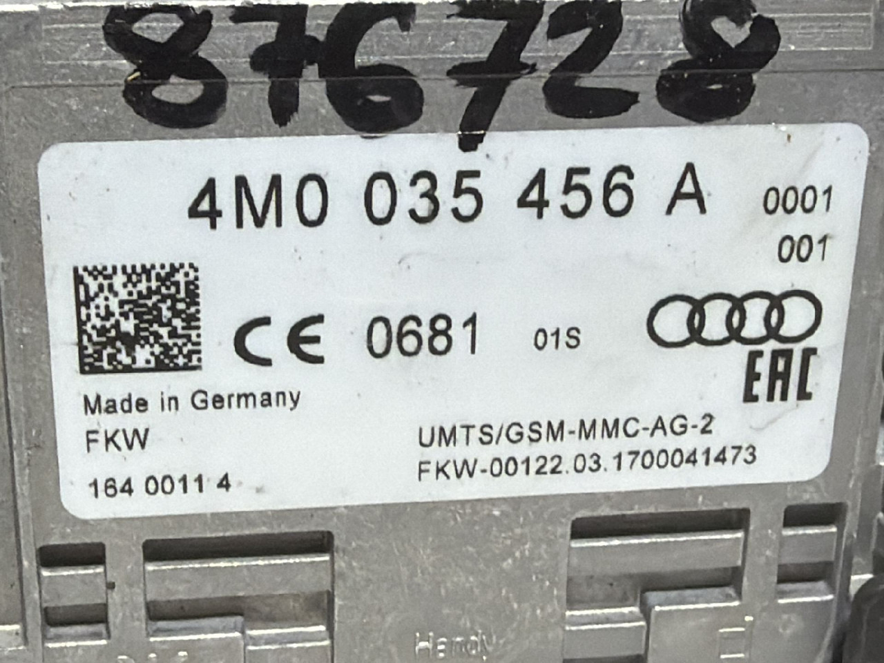 DIJELOVI POJACALO AUDI Q5 (FY) > 17 - 20  3.0 4M0035456A