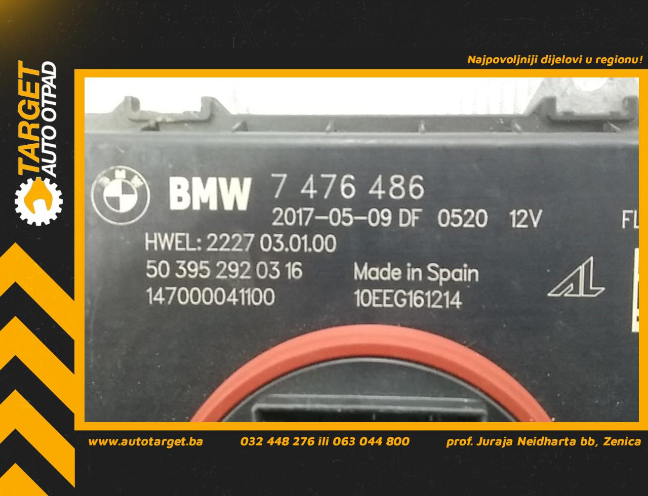 DIJELOVI BALAST FARA BMW SERIJA 5 (G30/G31) > 16-20 7476486