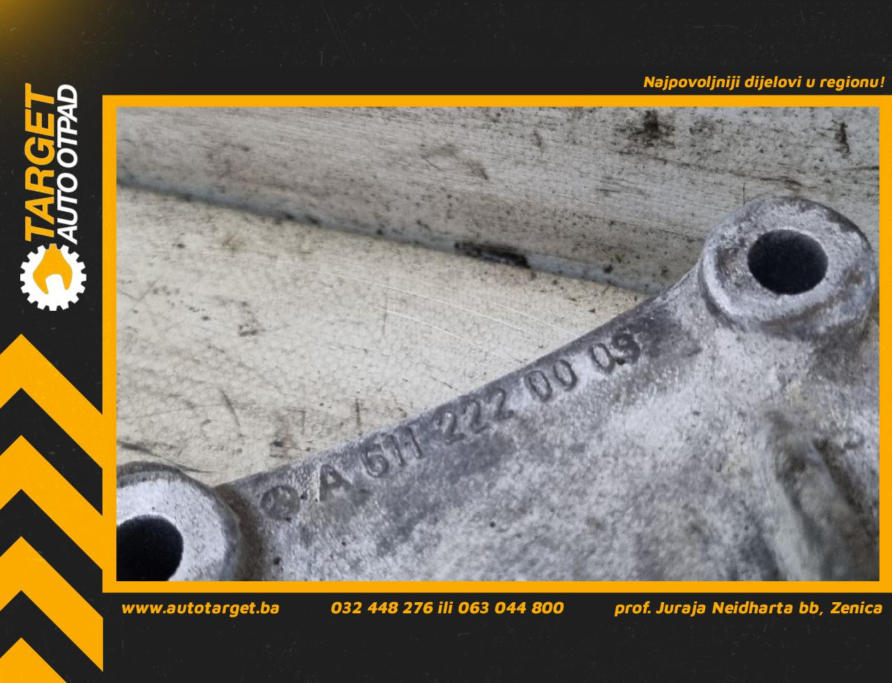 NOSAC POLUOSOVINE MERCEDES VITO (W638) V KLASA > 95-03 A611222000