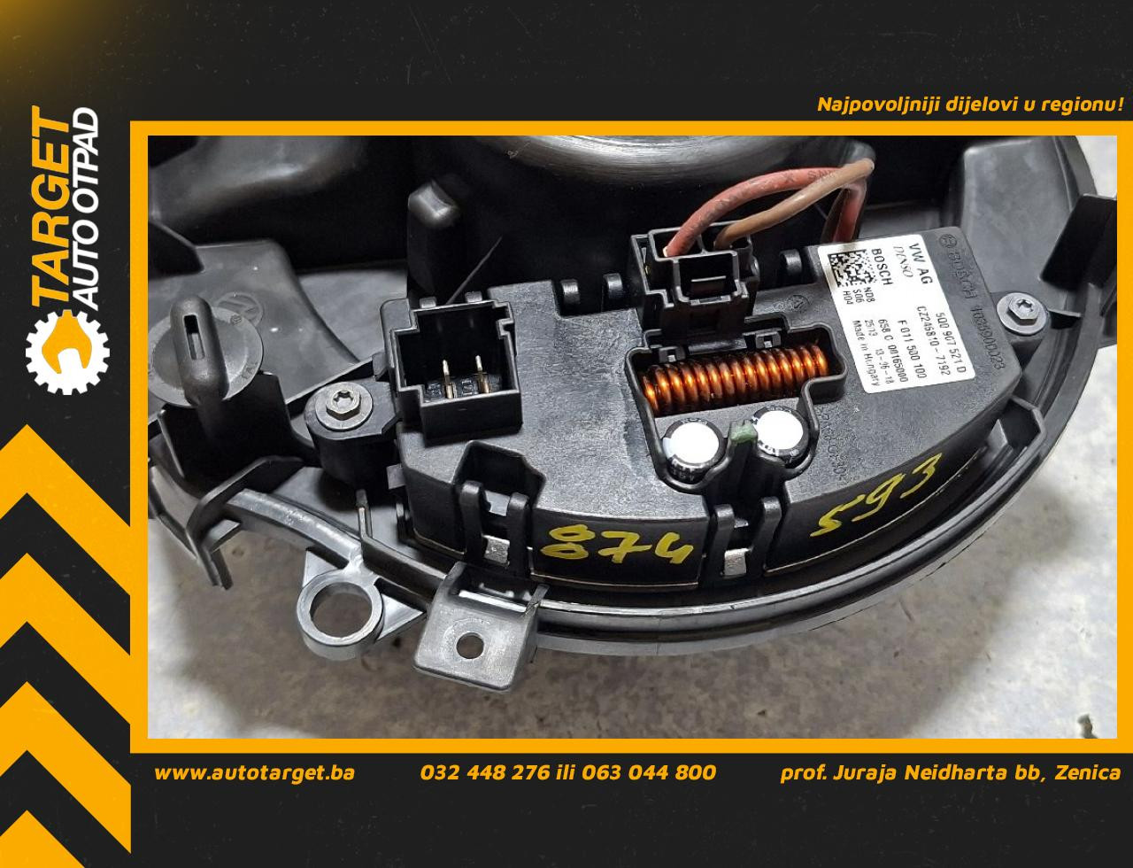 DIJELOVI ELEKTRONIKA REOSTAT VW GOLF 7 > 12-16 2.0 5Q0907521D