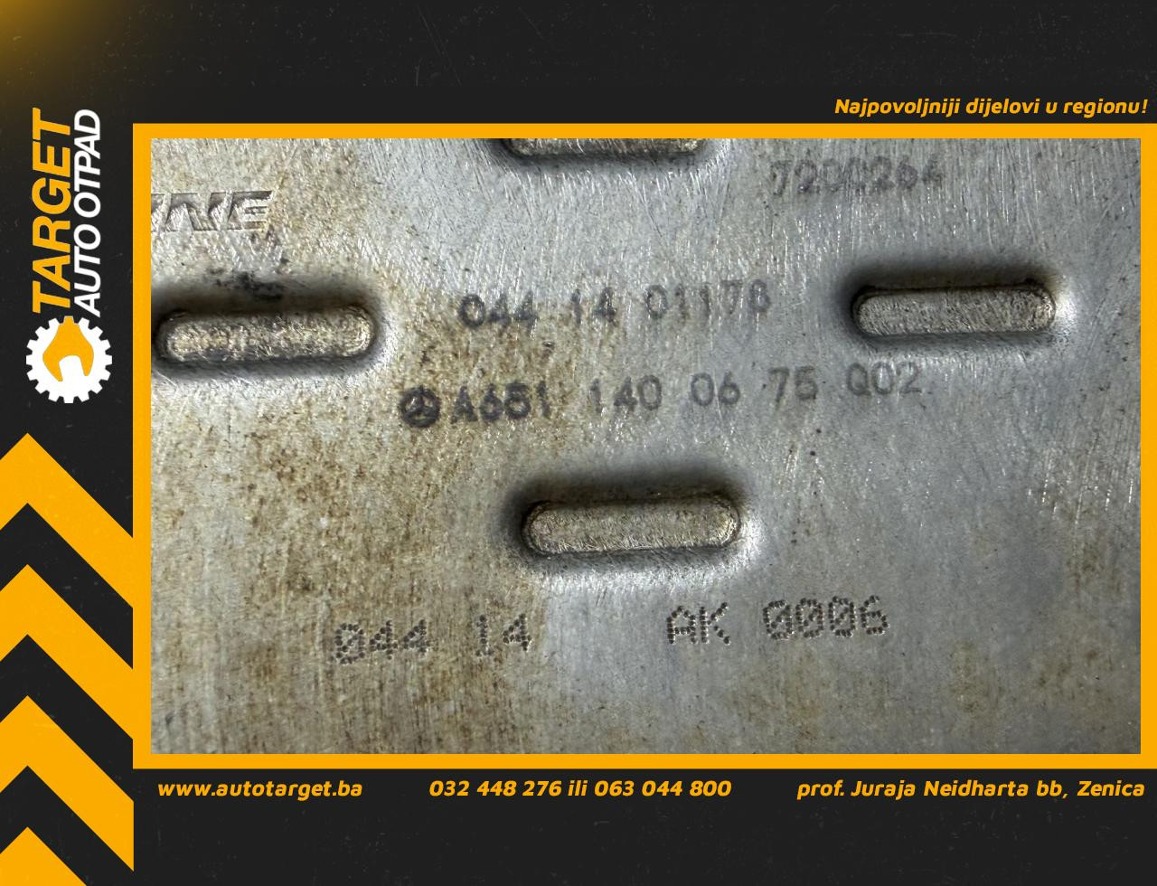 HLADNJAK EGR VENTILA MERCEDES C KLASA (W204) > 11-13 A6511400675