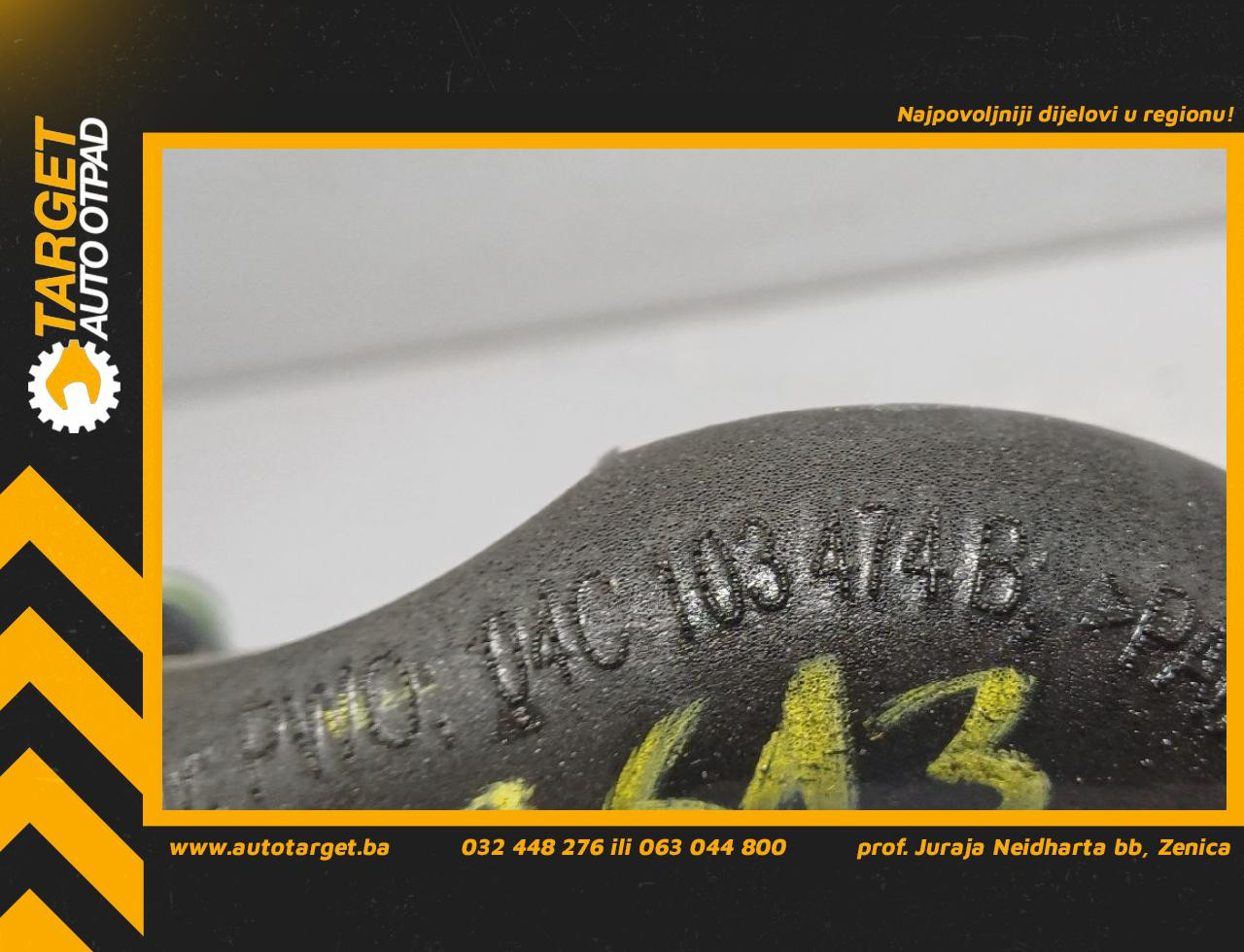 DIJELOVI CRIJEVO VW T-CROSS > 18- 1.0 04C103474B