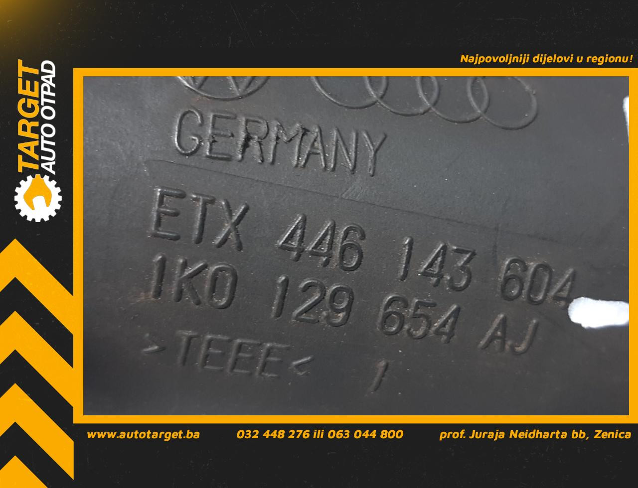 DIJELOVI CRIJEVO VW PASSAT B6 > 05-10 1K0129654AJ