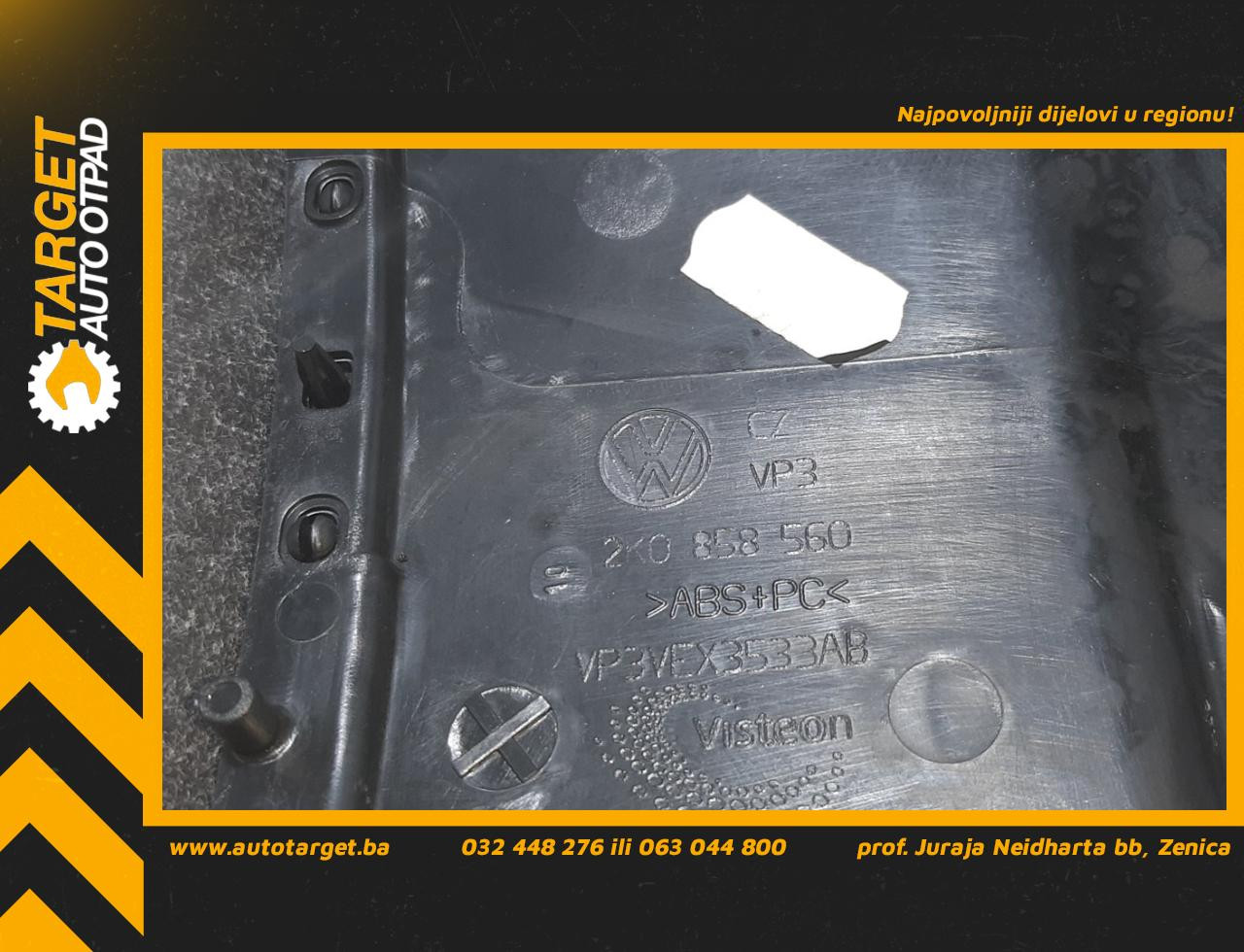 DIJELOVI PLASTIKA VW CADDY > 10-15 1.6 2K0858560