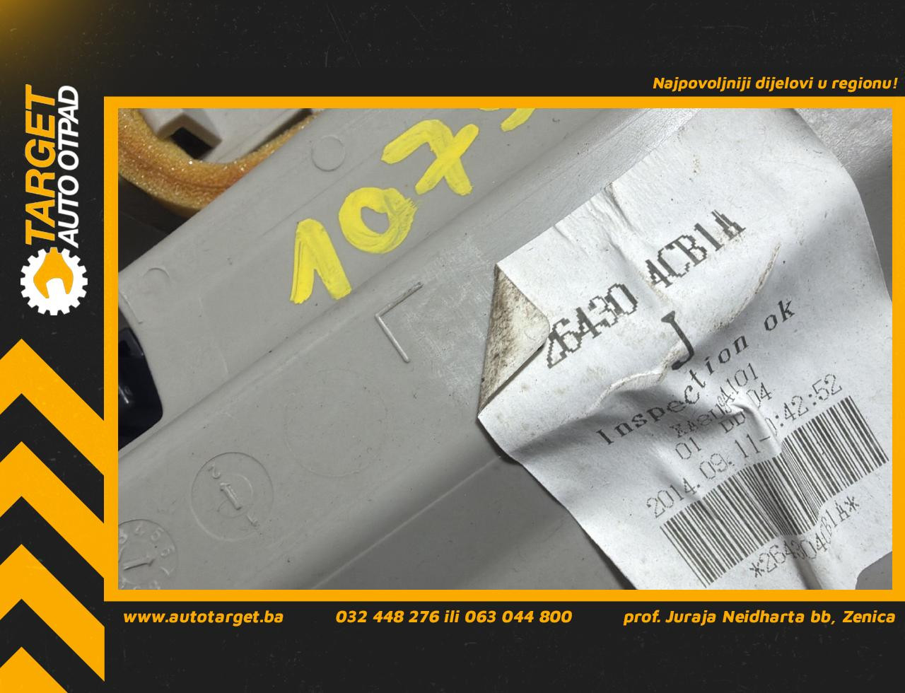 DIJELOVI RASVJETA U KABINI NISSAN X-TRAIL > 14-17 1.6 264304CB1A