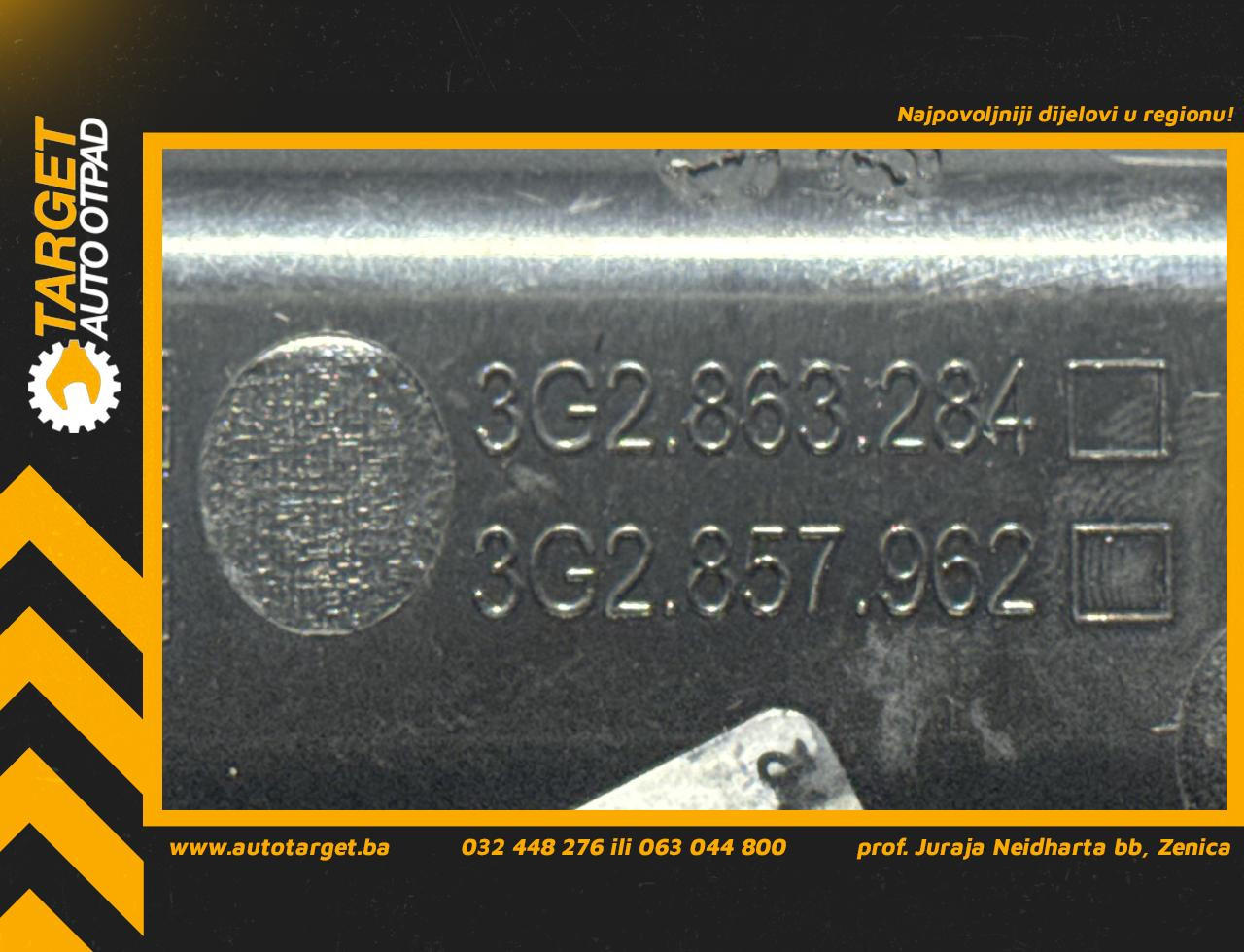 DIJELOVI PEPELJARA VW PASSAT B8 > 14-19 2.0 3G2863284