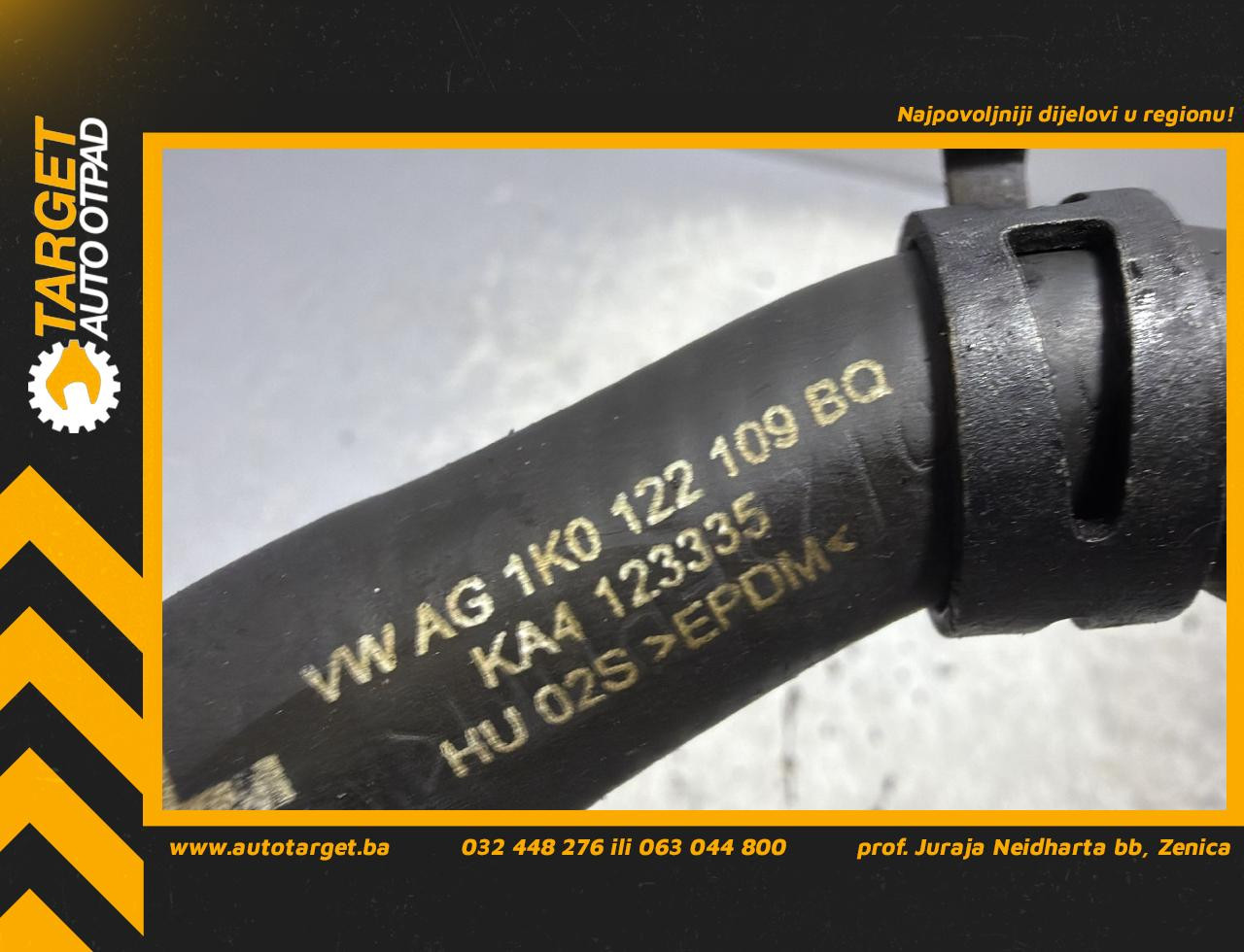 DIJELOVI CRIJEVO VW GOLF 6 > 08-12 1.6 1K0122109BQ
