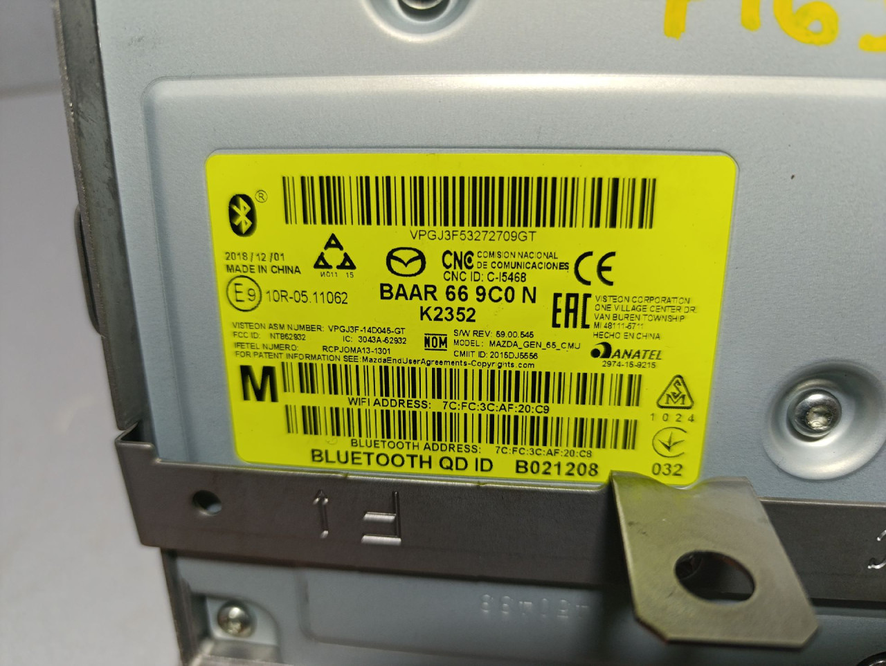 DIJELOVI ELEKTRONIKA MODUL MAZDA 6 > 18- B021208