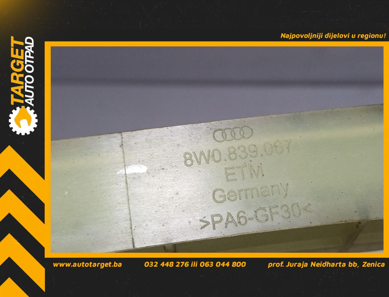 DIJELOVI PLASTIKA AUDI A4 (B9) > 15-18 2.0 8W0839067