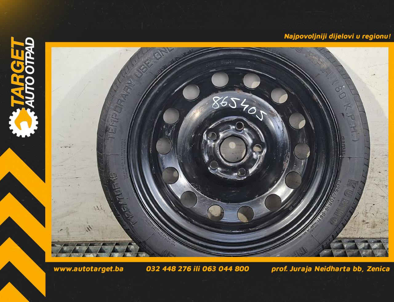 DIJELOVI REZERVNA GUMA AUDI A3 (8V1/8VA) > 12-16 5Q0601027AR