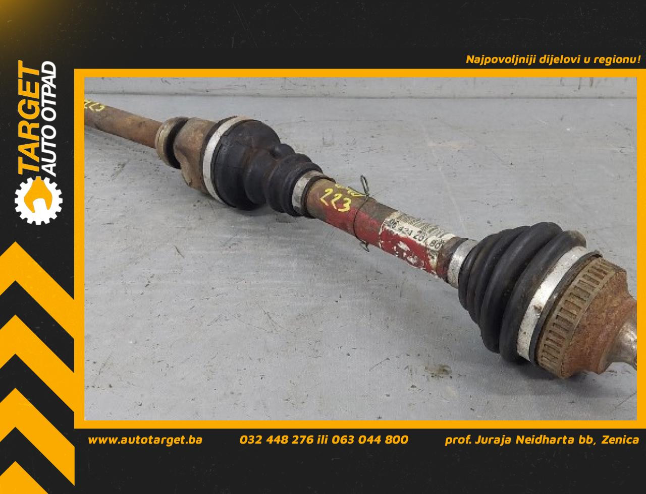 DIJELOVI POLUOSOVINA PEUGEOT PARTNER > 03-08 2.0 9642426780