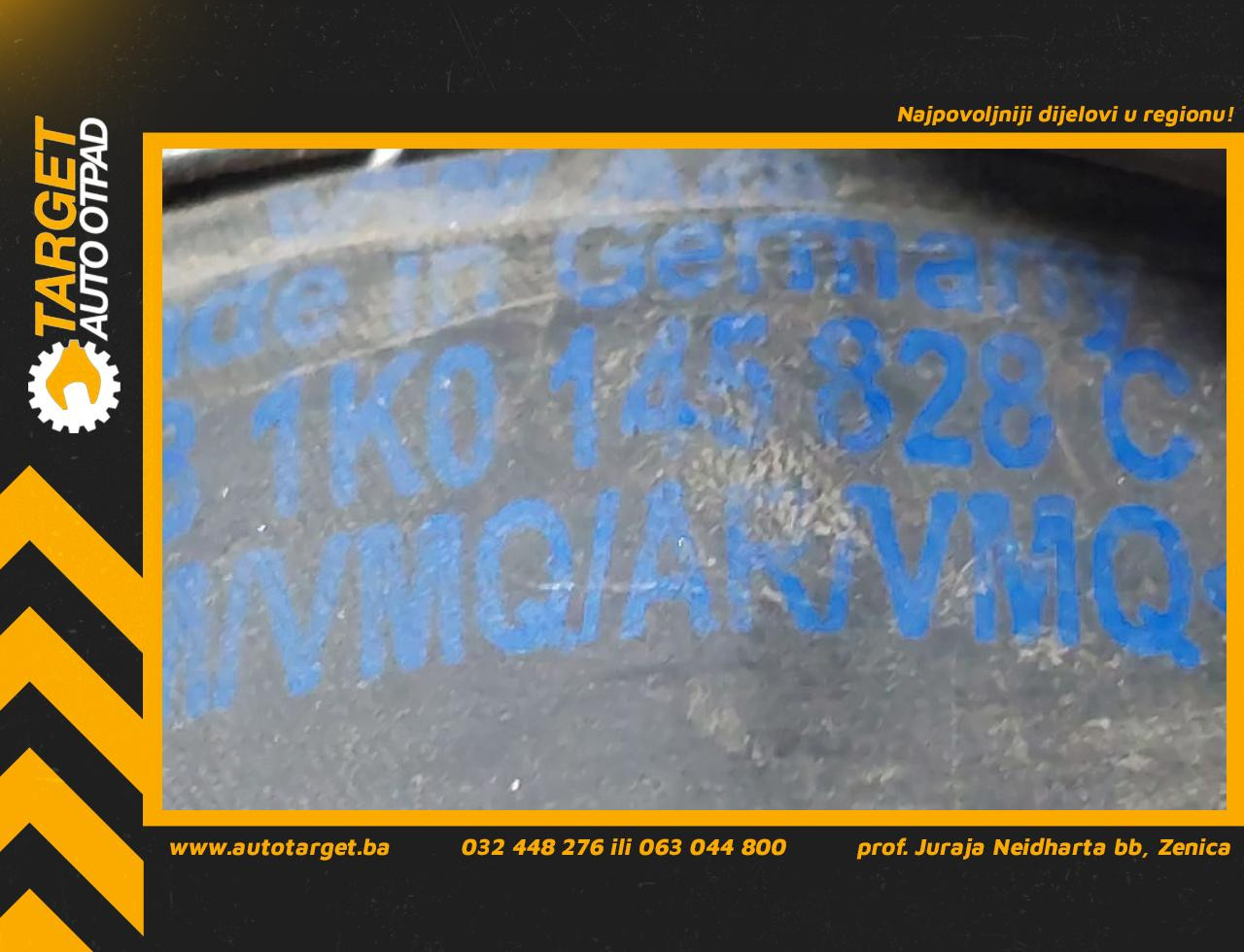 DIJELOVI CRIJEVO INTERKULERA VW TOURAN > 06-10 1K0145828C