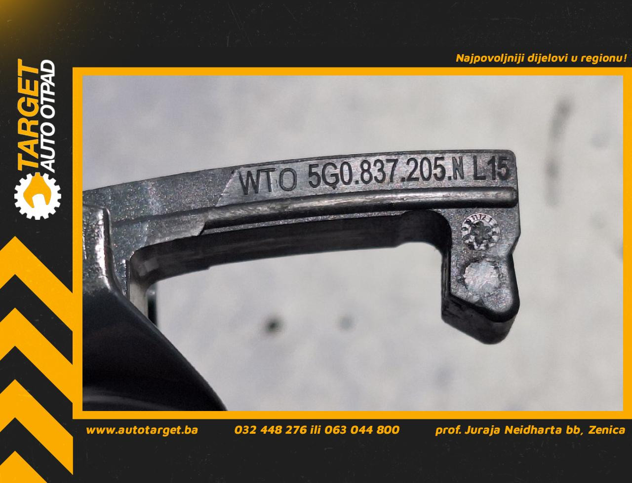 DIJELOVI RUCKA VRATA AUDI Q3 > 18- 2.0 5G0837205