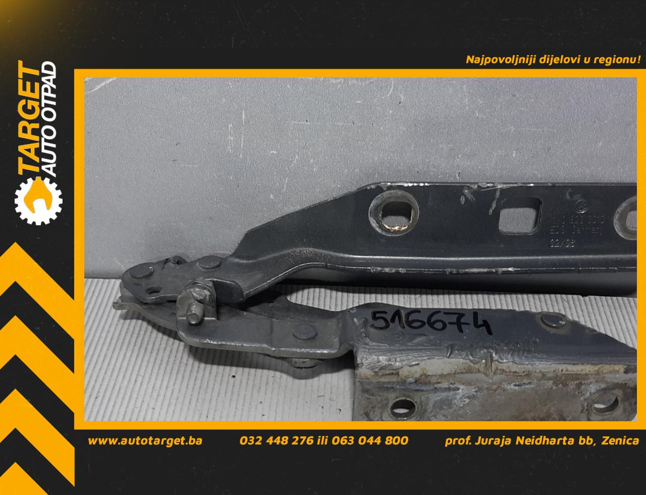 DIJELOVI SKARE OD HAUBE VW GOLF 5 > 03-08 1K0823301C