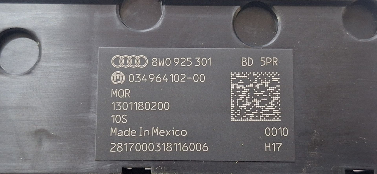 DIJELOVI PREKIDAC AUDI Q5 (FY) > 17 - 20  8W0925301