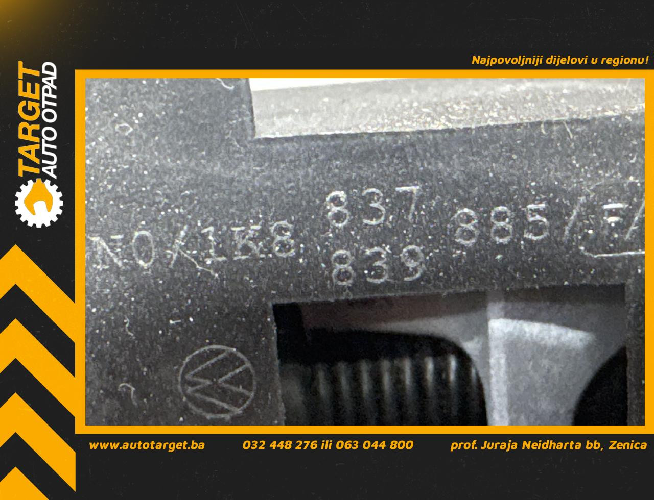 DIJELOVI RUCKA VRATA VW TIGUAN > 07-11 2.0 1K8837885F